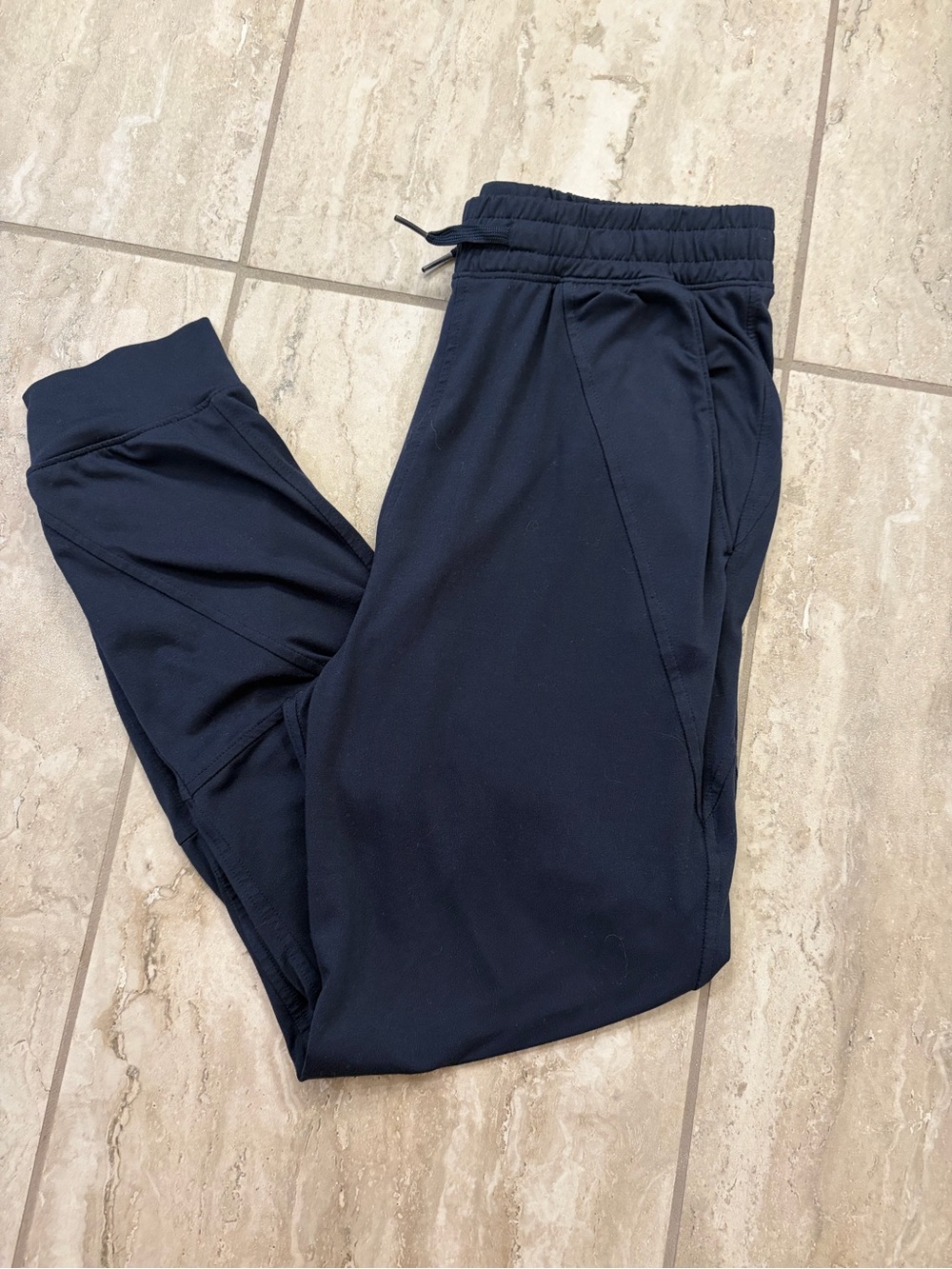 Abercrombie Kids Navy Jogger Pants with Drawstring Waist